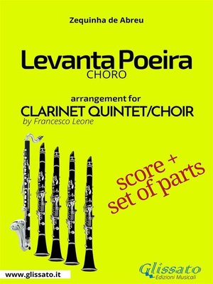 cover image of Levanta Poeira--Clarinet Quintet/Choir score & parts